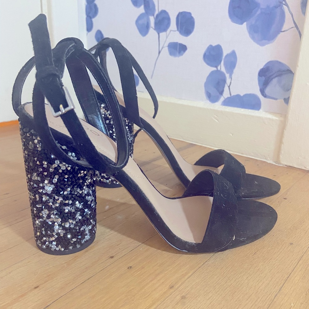 Aldo rhinestone high heel sandal